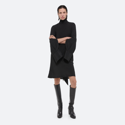 Helmut Lang Silk Scarf Dress In Black