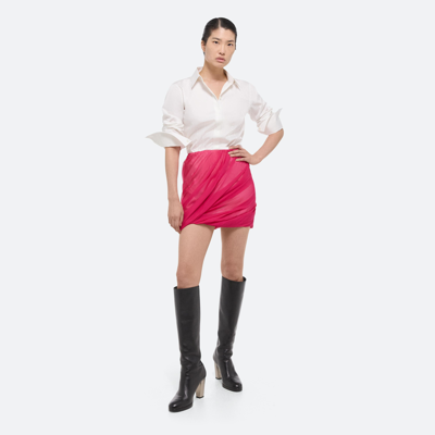 HELMUT LANG SILK BUBBLE SKIRT