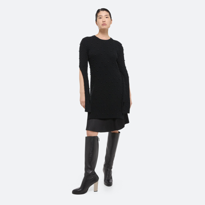 Helmut Lang Embellished Sweater Dress In Black