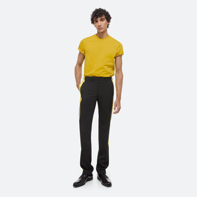 Helmut Lang Logo Tee In Taxi Yellow