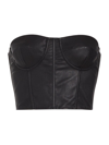 SPRWMN WOMEN'S LEATHER BUSTIER TOP