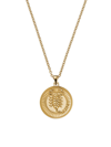 Futura Women's Icons 18k Yellow Gold Zodiac Medallion Necklace In Scorpio