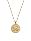 Futura Women's Icons 18k Yellow Gold Zodiac Medallion Necklace In Capricorn
