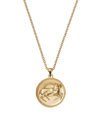 Futura Women's Icons 18k Yellow Gold Zodiac Medallion Necklace In Aries