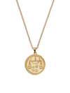 Futura Women's Icons 18k Yellow Gold Zodiac Medallion Necklace In Libra