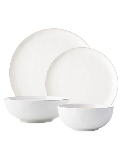 Juliska Puro Coupe 4-piece Place Setting Set In White Wash