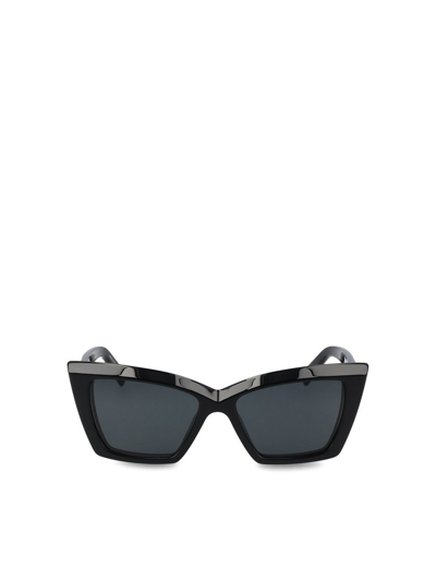 Saint Laurent Sl 657 Cat-eye Sunglasses In Black