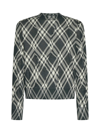 Burberry Check Cotton-blend Sweater In Ivy Ip Check