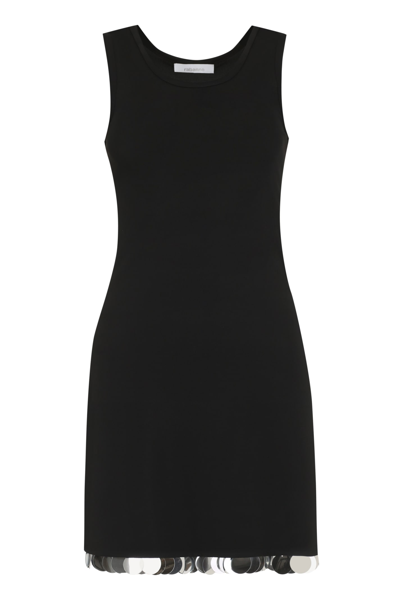 Paco Rabanne Viscose Mini Dress In Black