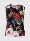 DOLCE & GABBANA DOLCE & GABBANA SILK TANK TOP WITH ROSE GARDEN PRINT: