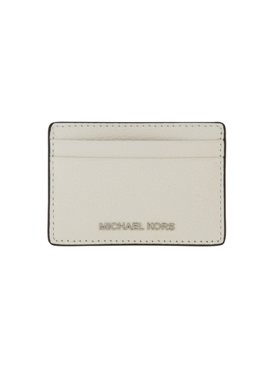 Michael Michael Kors Card Holder With Logo In White