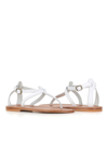 Kjacques K Jacques St Tropez Buffon Leather Sandal In Bianca