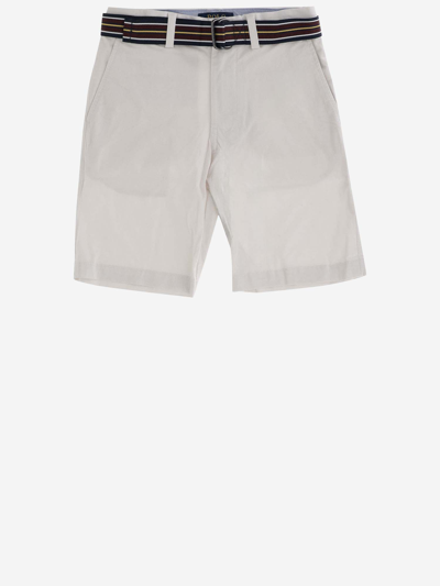 Polo Ralph Lauren Kids' Stretch Cotton Bermuda Shorts In White