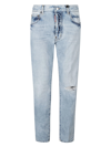 DSQUARED2 STRAIGHT DISTRESSED JEANS