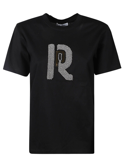 Paco Rabanne Embellished T-shirt In Black