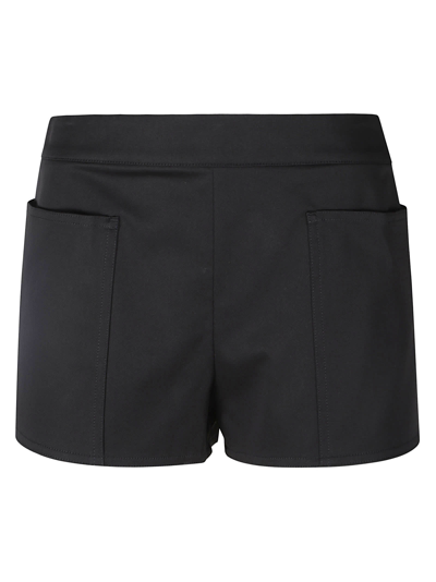 Max Mara Riad Patch-pocket Mini Shorts In Tobacco