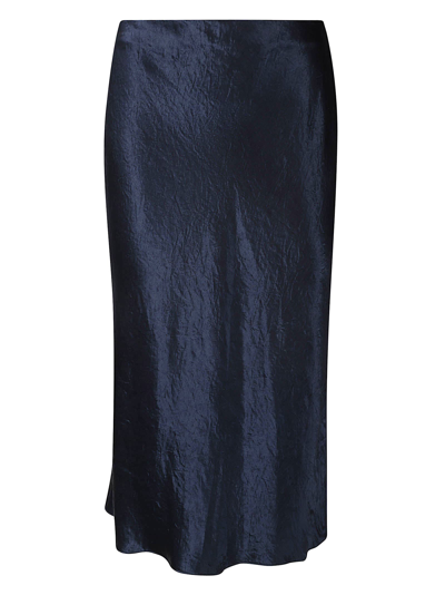 Vince Silky Skirt In Blue