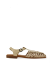 Hereu Alaro Caged Leather Sandals In Ivory
