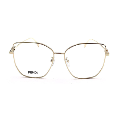 Fendi Fe50084u 030 Glasses In Shiny Endura Gold