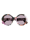 Gucci Gg1628s Round-frame Sunglasses In 002 Pink Pink Violet