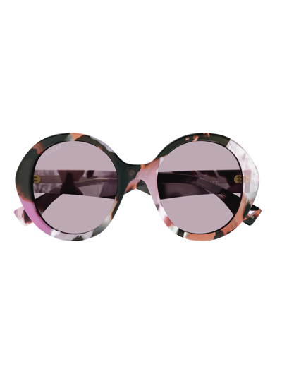 Gucci Gg1628s Sunglasses In Pink Pink Violet