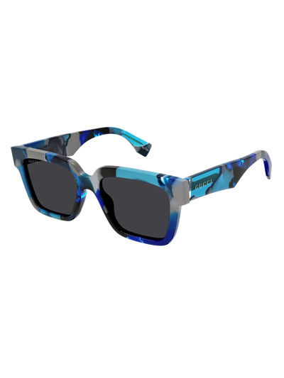Gucci Gg1626s Sunglasses In Blue Blue Grey