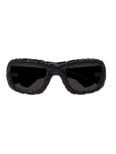 Bottega Veneta Bv1303s Sunglasses In 001 Black Black Grey