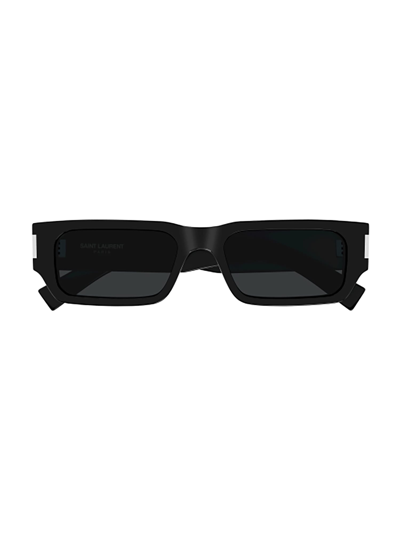 Saint Laurent Sl 660 Sunglasses In 001 Black Crystal Black