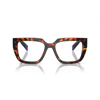 Prada Womens Brown Pr A03v Square-frame Tortoiseshell Acetate Eyeglasses In 14o1o1