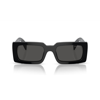 Prada Logo Acetate Rectangle Sunglasses In 1ab5s0