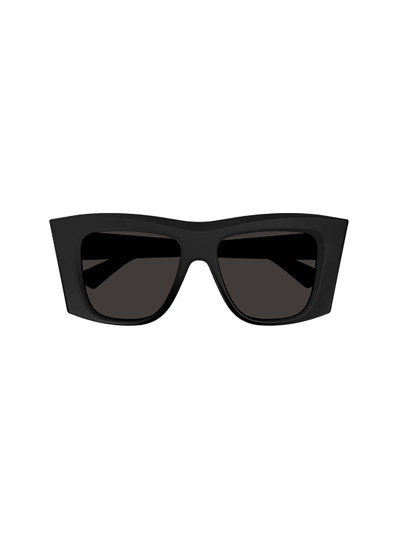 Bottega Veneta Bv1270s Sunglasses In 001 Black Black Grey