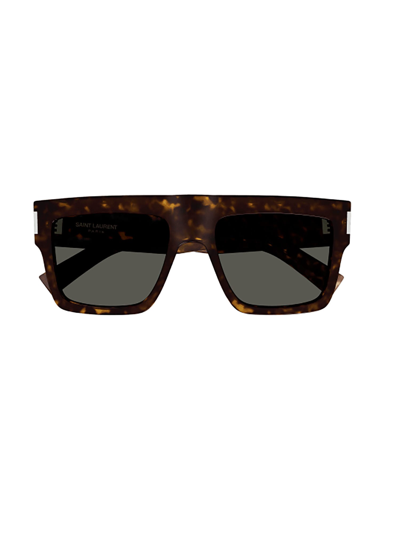 Saint Laurent Sl 628 Havana Sunglasses In Grey