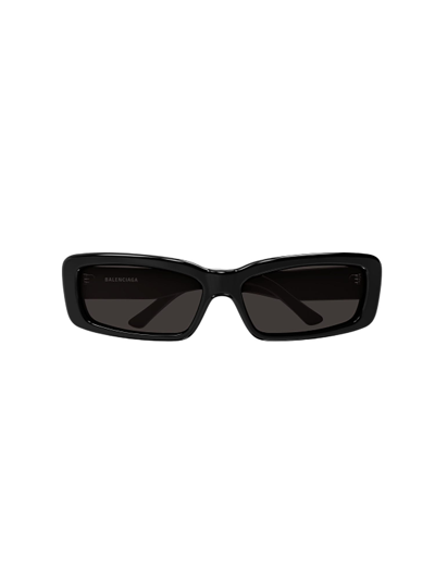 Balenciaga Bb0286s Sunglasses In 001 Black Black Grey