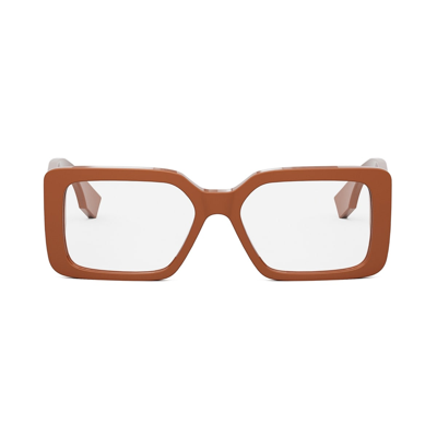 Fendi Fe50072i 050 Glasses In Dark Brown/other