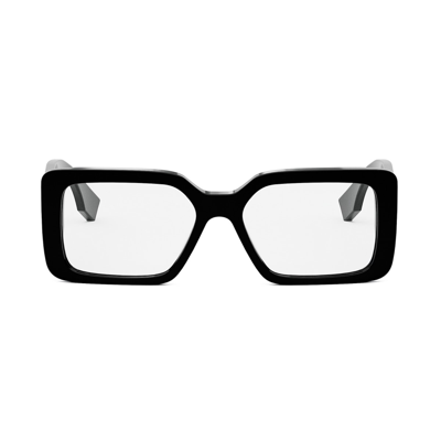 Fendi Black Baguette Glasses In 001