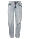 DSQUARED2 DISTRESSED STRAIGHT JEANS