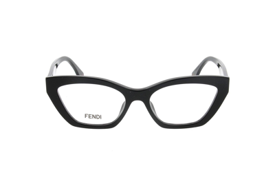 Fendi Cat-eye Frame Glasses In 001