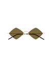 Saint Laurent Sl 302 Lisa Sunglasses In 011 Gold Gold Brown