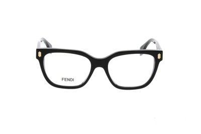 Fendi Rectangle Frame Glasses In 001