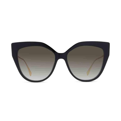 Fendi Eyewear Butterfly Frame Sunglasses In 01f