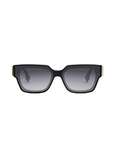 Fendi Eyewear Rectangular Frame Sunglasses In Black