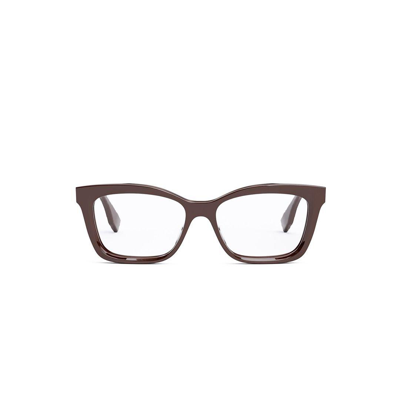 Fendi Rectangle Frame Glasses In Shiny Red