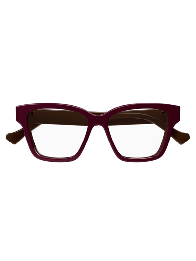 Gucci Gg1302o 005 Glasses In 005 Burgundy Burgundy Tra