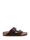 Birkenstock Arizona Soft Slide Sandal In Mocha