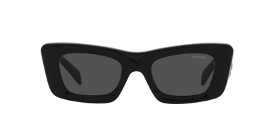 Prada Cat-eye Frame Sunglasses Sunglasses In 1ab5s0 Black