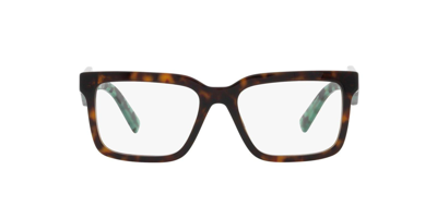 Prada Rectangular Frame Glasses In 2au1o1