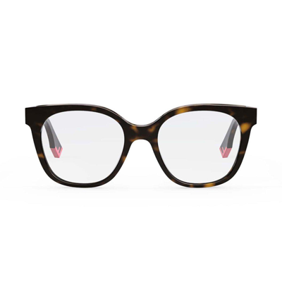 Fendi Square-frame Glasses In 052