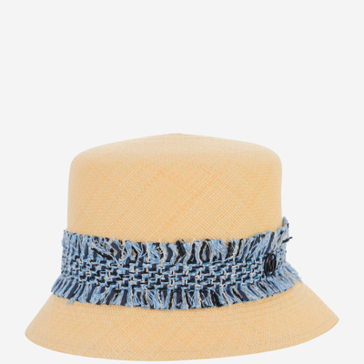 Maison Michel Mini New Kendall Hat In Beige