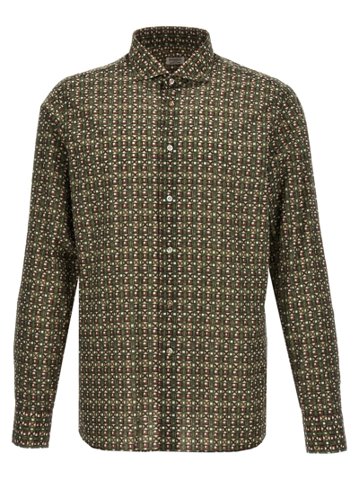 Borriello Napoli Patterned Print Shirt In Multicolour