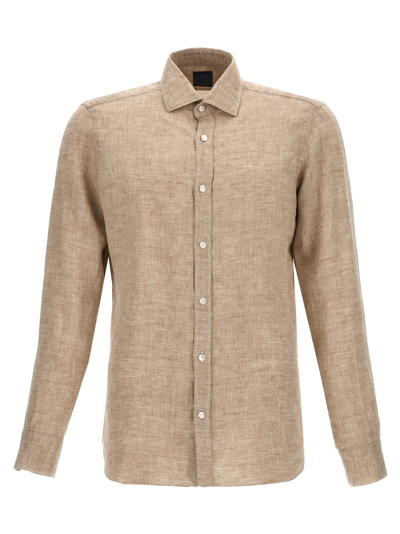 Barba Napoli The Vintage Shirt Shirt In Beige